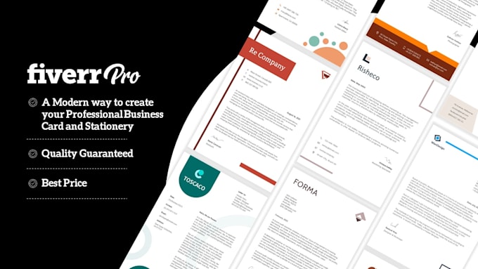 create professional business card and stationery design