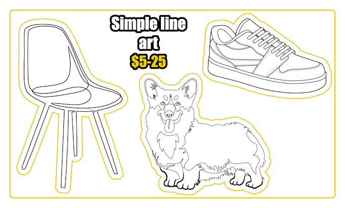 create super detailed line art illustrations