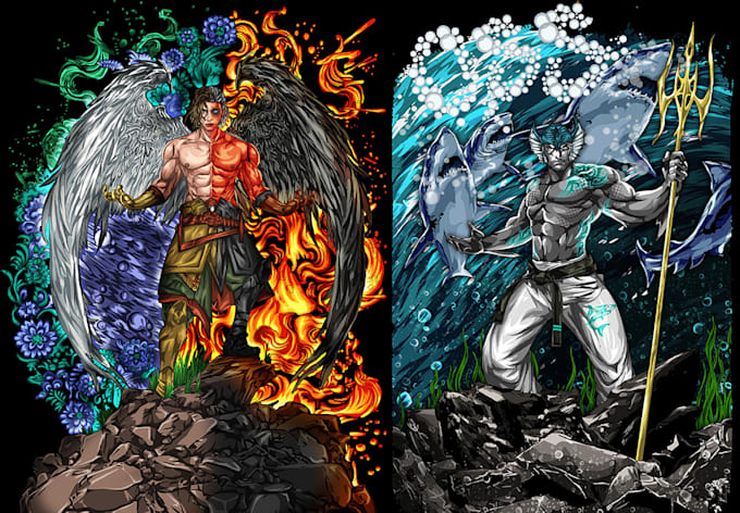 create illustration for t shirt