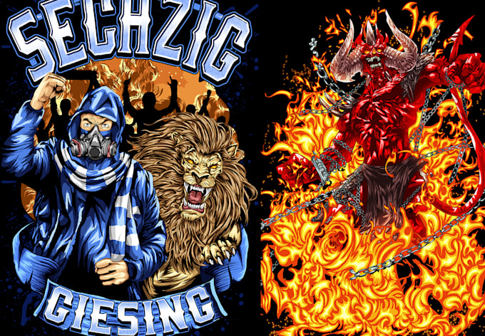 create illustration for t shirt