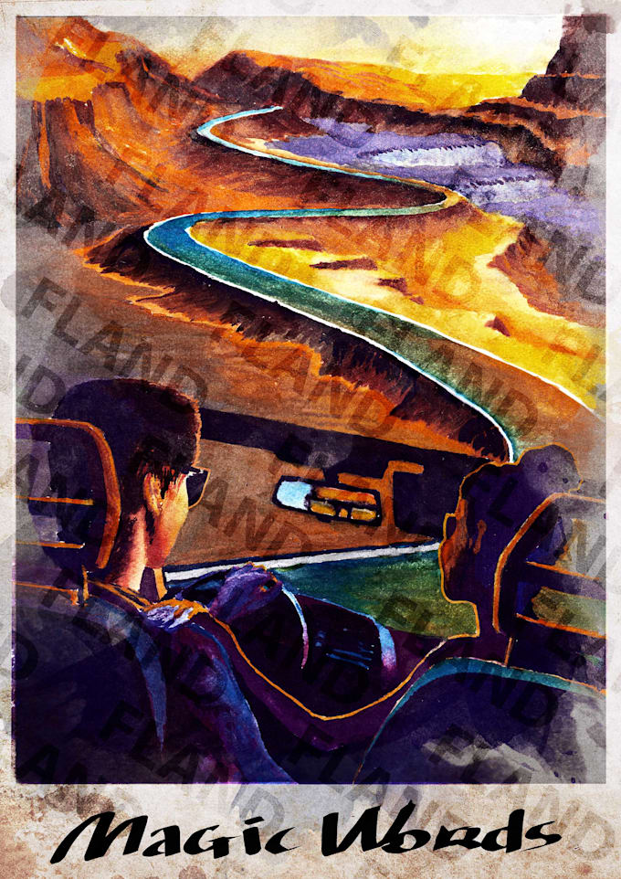 create original watercolor painting for you