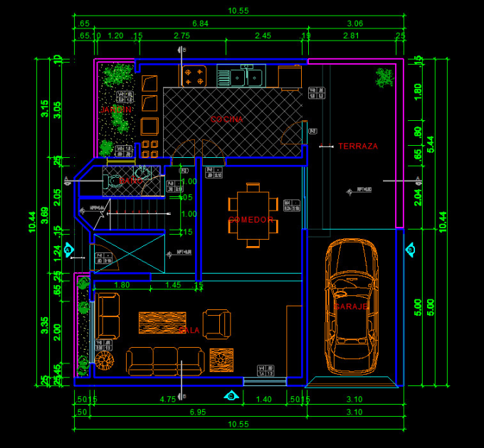 Design your 2d floor plan drawing with autocad by Emraan732 | Fiverr