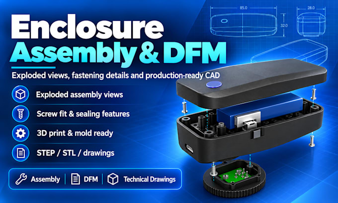 design plastic enclosures for 3d printing injection molding