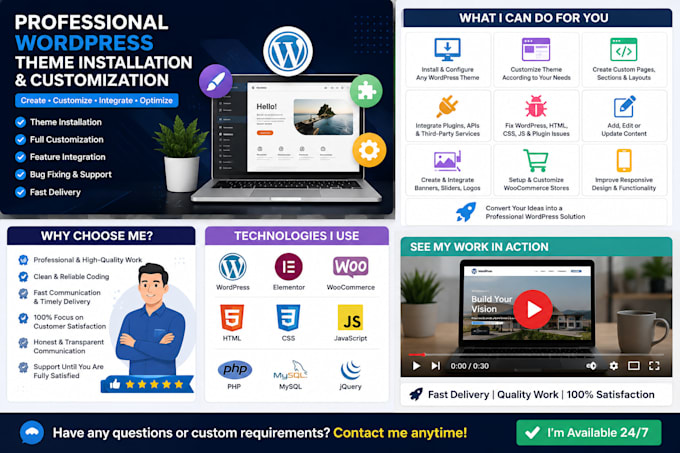 create wordpress website from scratch