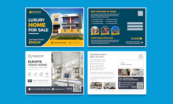 design flyer, postcard, eddm, direct mail, door hanger, or brochure
