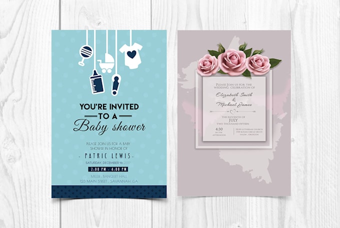 design invitation card or flyer