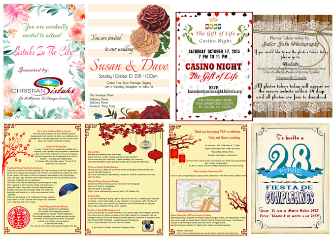 design invitations or greeting cards