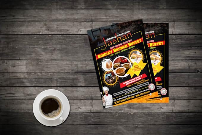 design awesome restaurant flyer