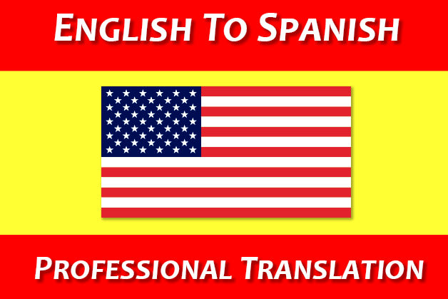 translate and write english text into spanish