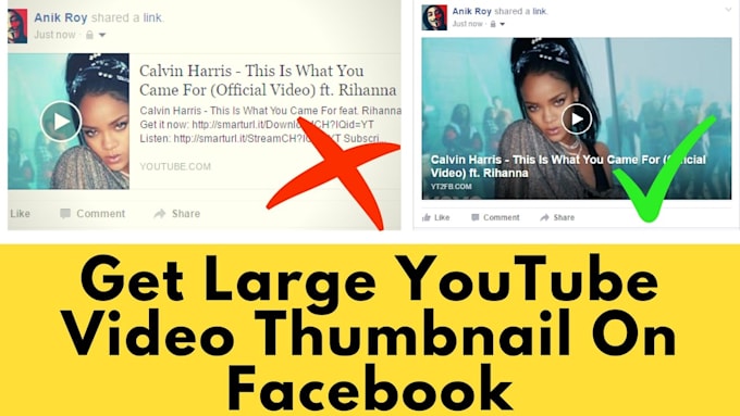 Do Youtube Video Thumbnails Big On Facebook By Ajmiel08dev Fiverr Open fotor and click create a design feature, and. do youtube video thumbnails big on