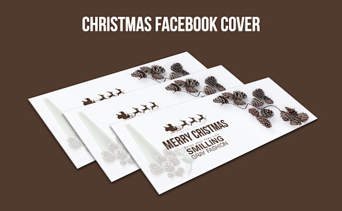design christmas decoration for facebook cover