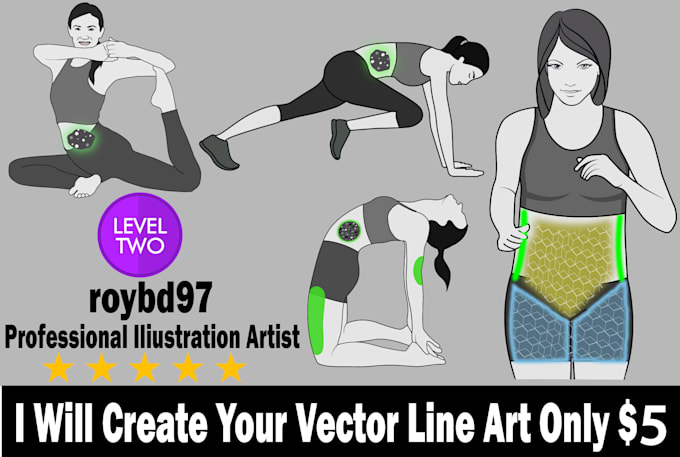 convert your image into detailed vector line art