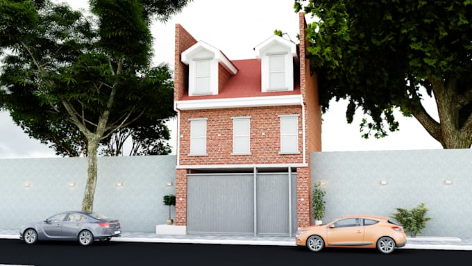 create realistic exterior 3d rendering