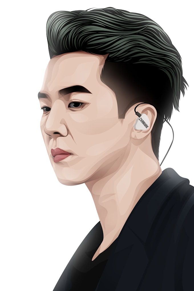 draw your image into awesome soft vector potrait
