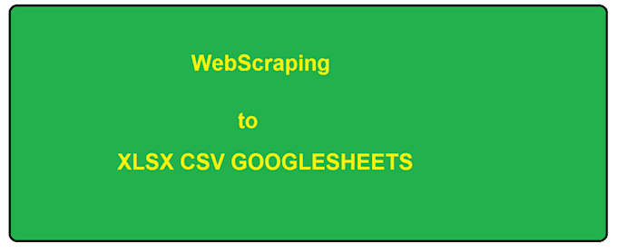 do web scraping, extraction, mining, harvesting