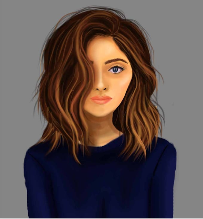 draw a realistic digital painting