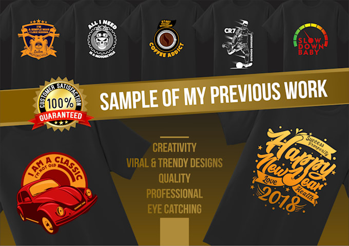 draw an eye catching cartoon and typographic tshirt design