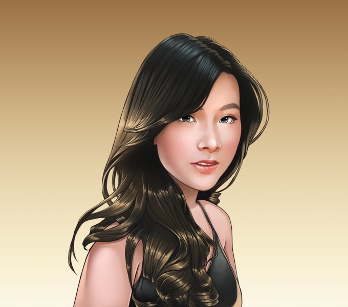 Draw high detail cartoon from your photo by Tochikunoart | Fiverr