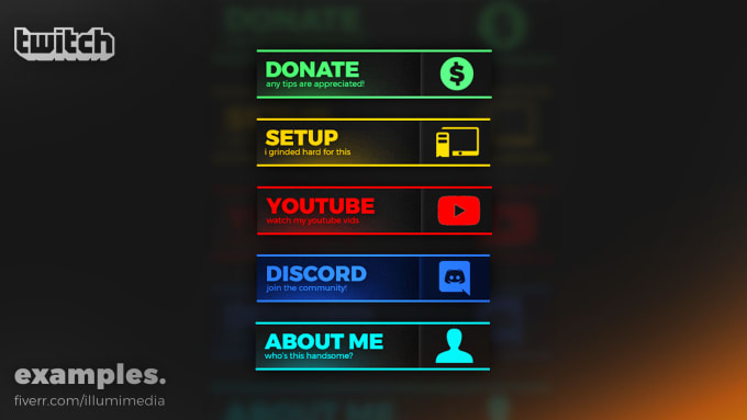 320px wide twitch panels
