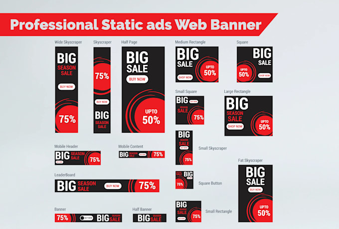 design a professional google ads web banner ads design