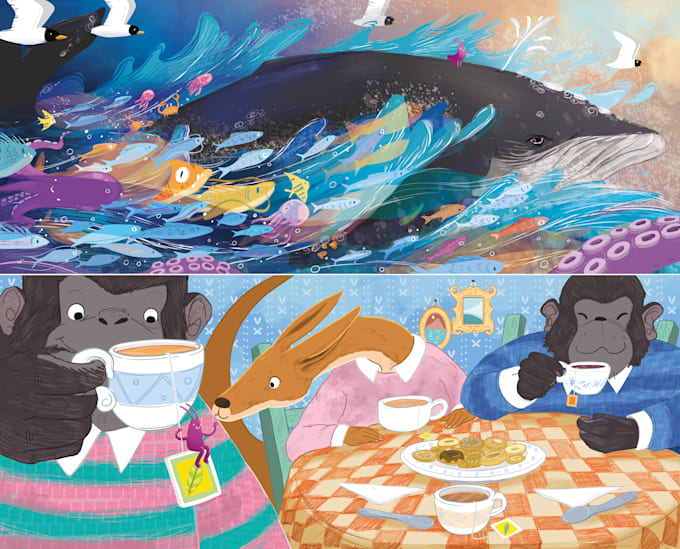 illustrate amazing handmade children storybooks