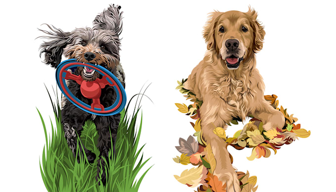 draw your pets photo for poster and custom case