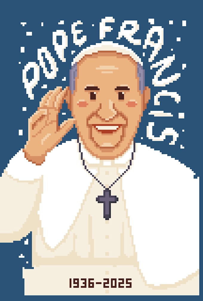 create your illustration into pixel art style