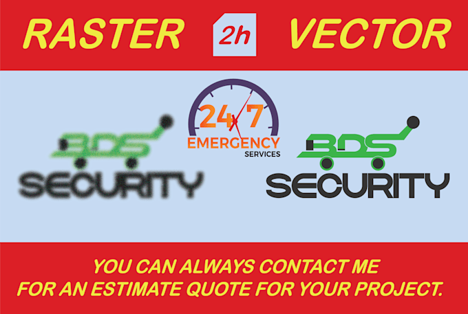 redraw logo, vector tracing, convert to vector, and raster to vectorize