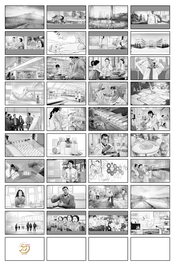 produce creative storyboard for your commercial