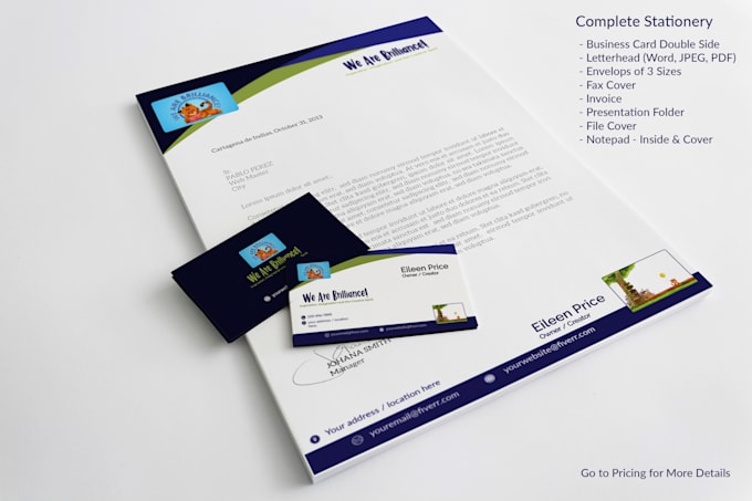 design stationery and business card