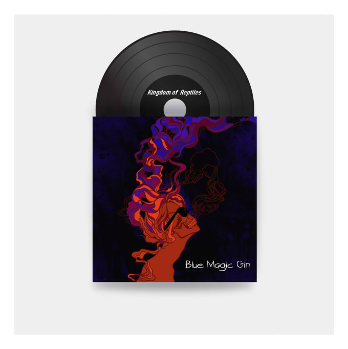 create custom hand drawn album art for vinyl and cd