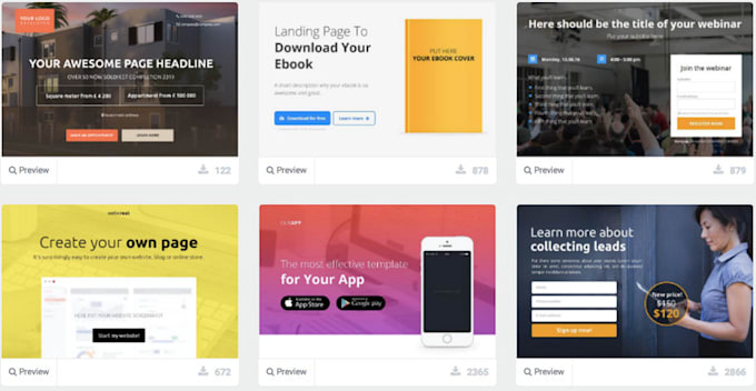 Design a perfect landing page by Marclay Fiverr