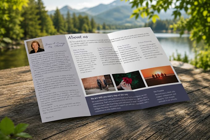 professional tri fold brochure design, custom high quality