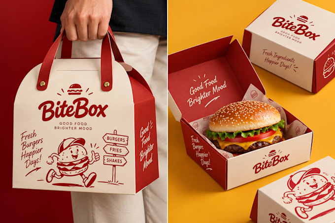 do product packaging design, box design and label design