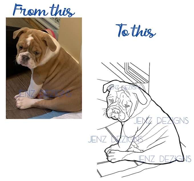 turn your image or photo into line art for coloring book