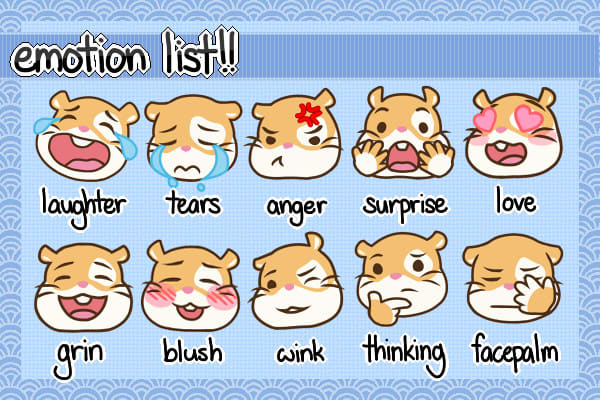draw cute custom emojis for you
