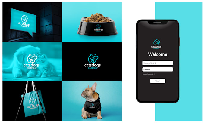 design flat clean modern minimalist logo