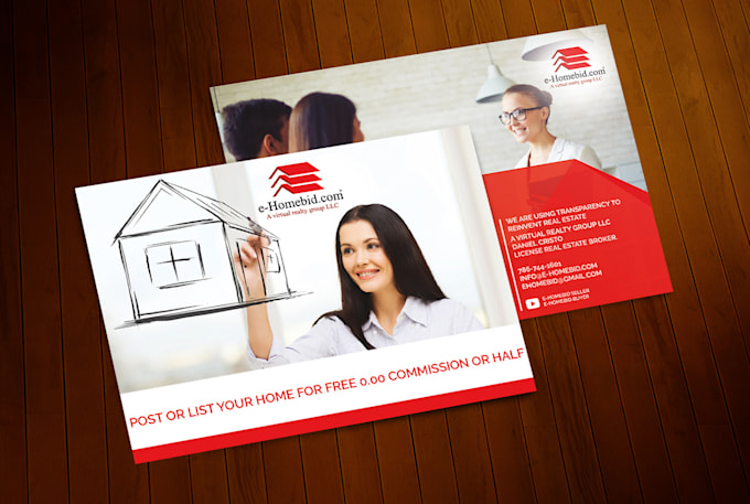 design real estate postcard, eddm postcard, door hanger