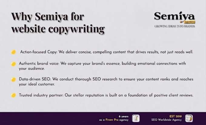 develop elevated website copywriting crafted to engage your target customer