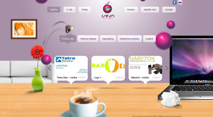 design modern and responsive web site