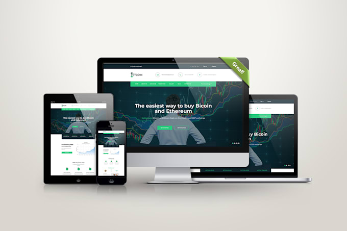 design amazing website or landing page PSD template