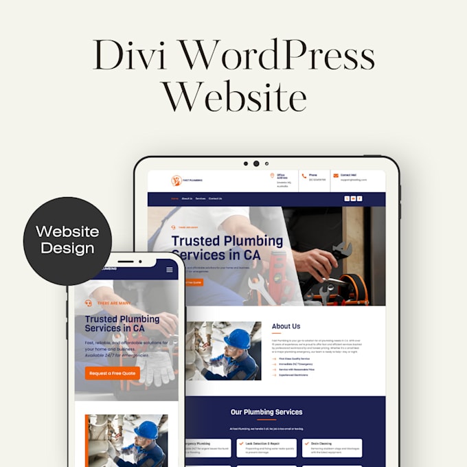 design a professional divi wordpress website or landing page