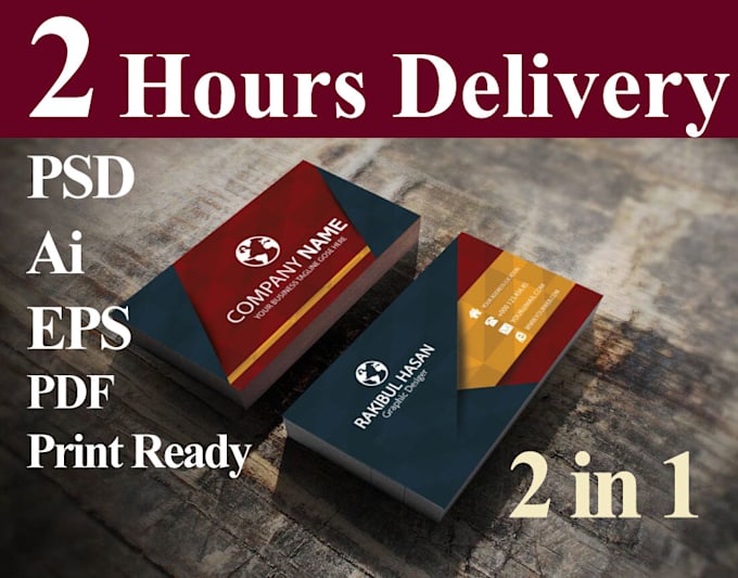 do professional business card quickly