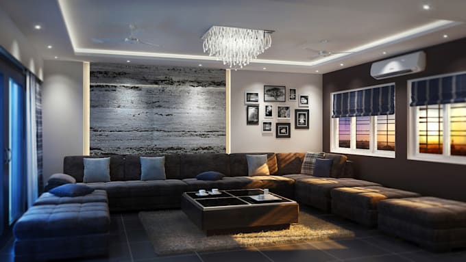 create awesome interior and architectural 3d rendering