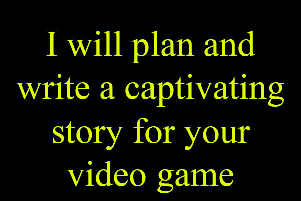 create an engaging story for your video game