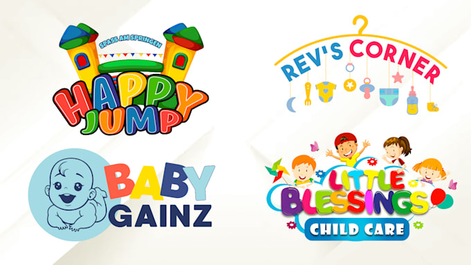 design a beautiful, baby, kids or children logo