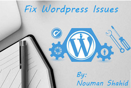 fix wordpress website issues, errors or problems