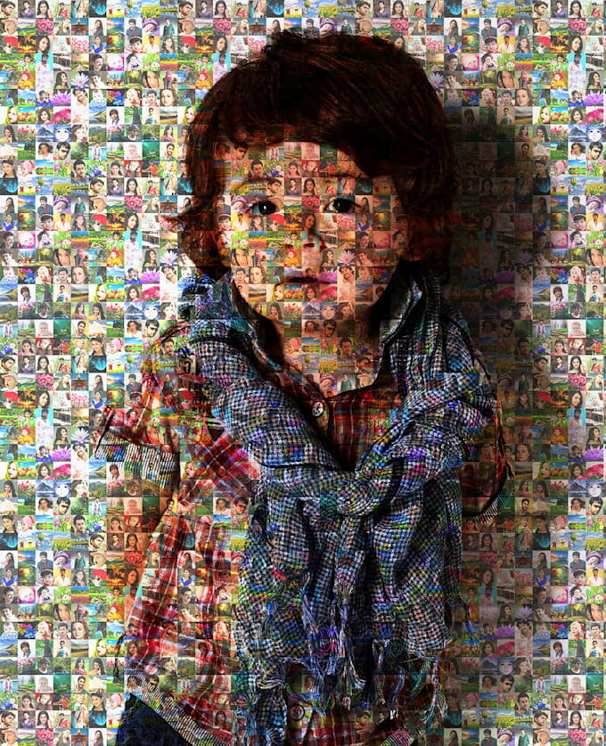 create an amazing mosaic photo collage for your gift