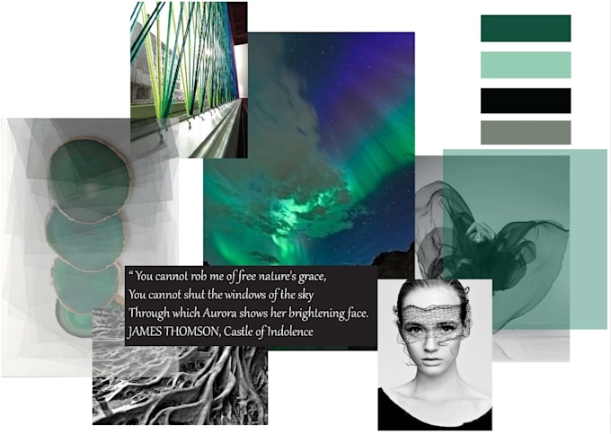 create inspirational fashion moodboards