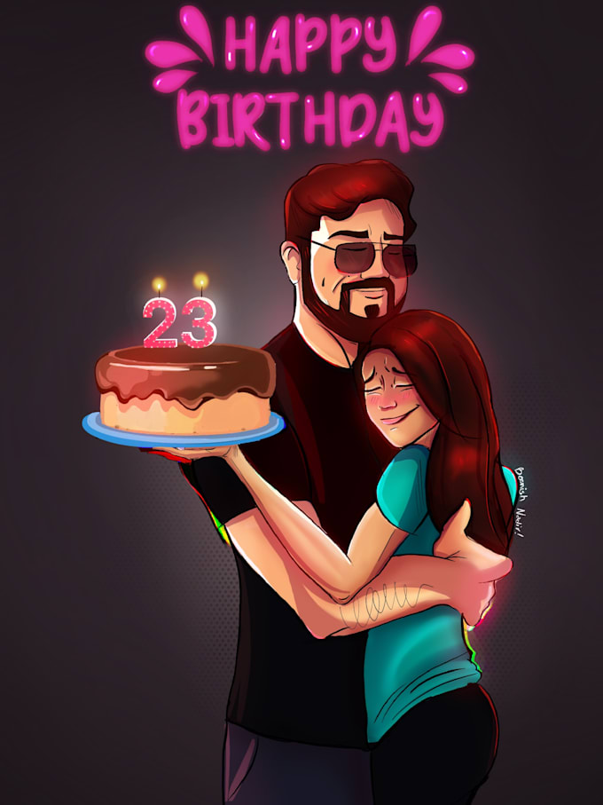 draw you in cartoony style